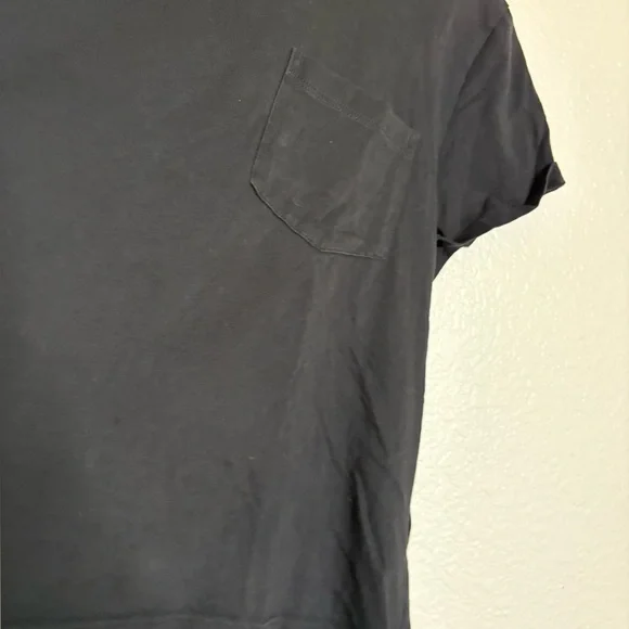 Everlane The Box-Cut Tee in Essential Cotton Black Pocket Tee Basics Large - Picture 9 of 10